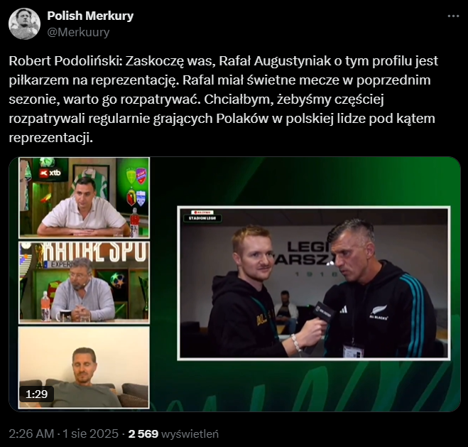 HIT! Robert Podoliński chce DO KADRY TEGO piłkarza Legii xD